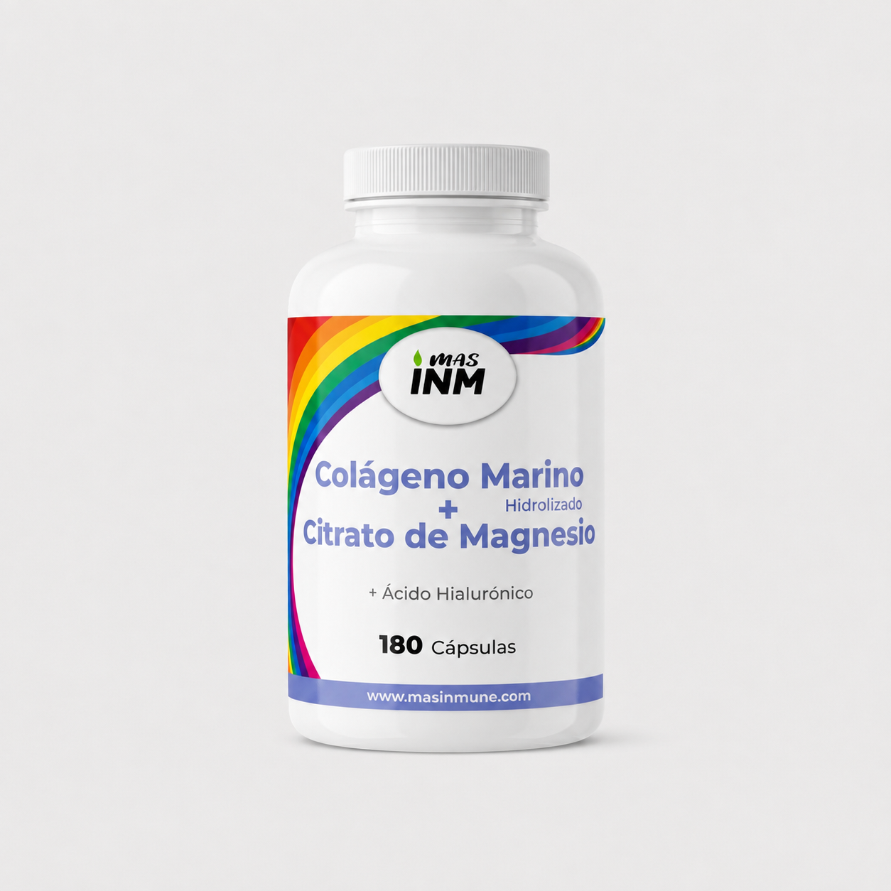 COLÁGENO MARINO + CITRATO DE MAGNESIO – 180 Cápsulas