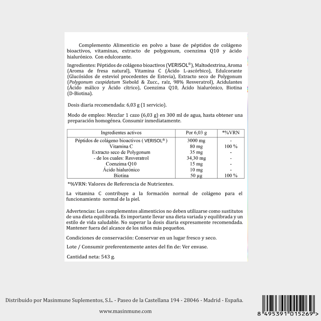 MASCOLÁGENO CON RESVERATROL - 543 Gramos