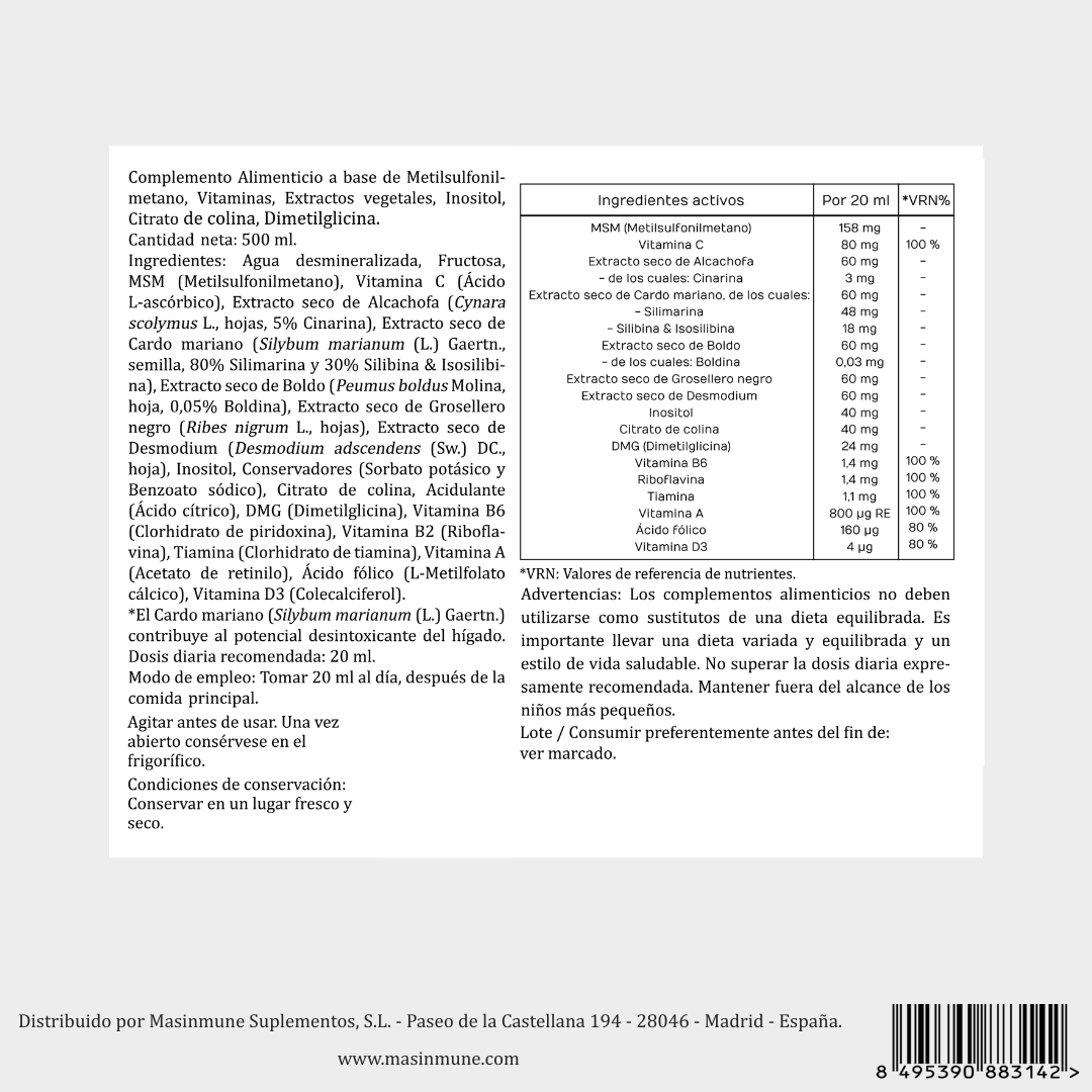 MASDETOX Hígado 500 ml