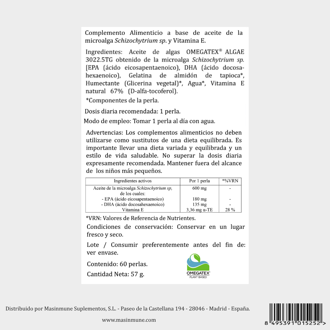 OMEGA 3 VEGANO - 60 Perlas