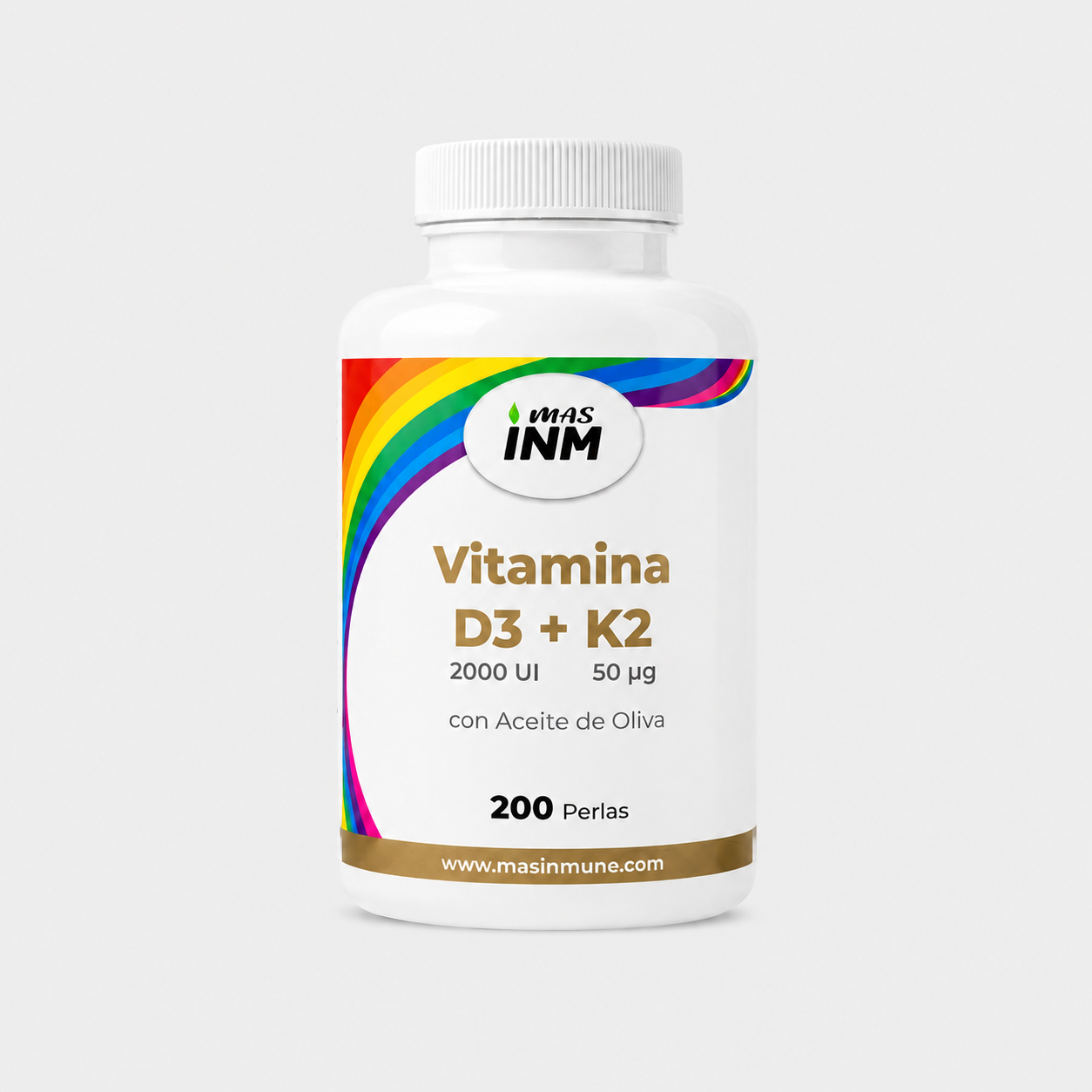 VITAMINA D3 + K2 - 200 Perlas