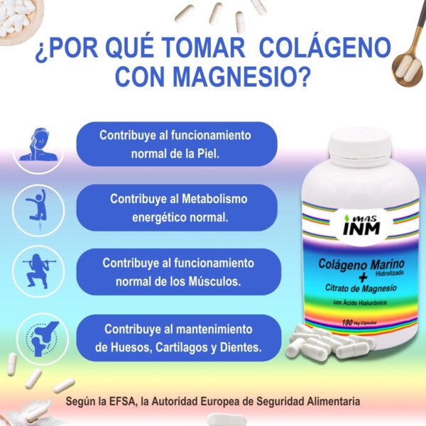 Propiedades del Colágeno con magnesio de Masinmune