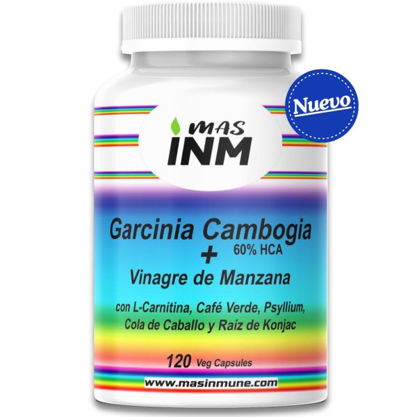 Fórmula adelgazante y de control de peso para mujer con garcinia cambogia, vinagre de manzana, psyllium, l-carnitina, café verde, glucomanano de konjac y cola de caballo.