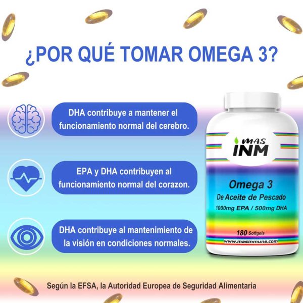 Perlas de Omega 3 con alto contenido de EPA y DHA – Mejora la función cerebral y la salud cognitiva