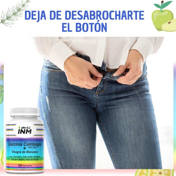 Suplemento detox con Garcinia Cambogia, Vinagre de Manzana, Psyllium y Raíz de Konjac – Ayuda a la saciedad y limpieza del organismo.