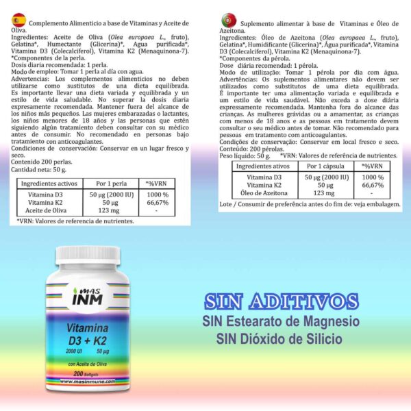 Pack Ahorro VITAMINA D3 + K2 - 400 Perlas - Imagen 7