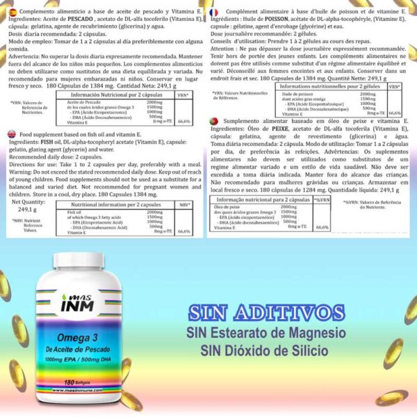 Pack Ahorro de OMEGA 3 - 540 Perlas - 50% EPA y 25% DHA - Imagen 6