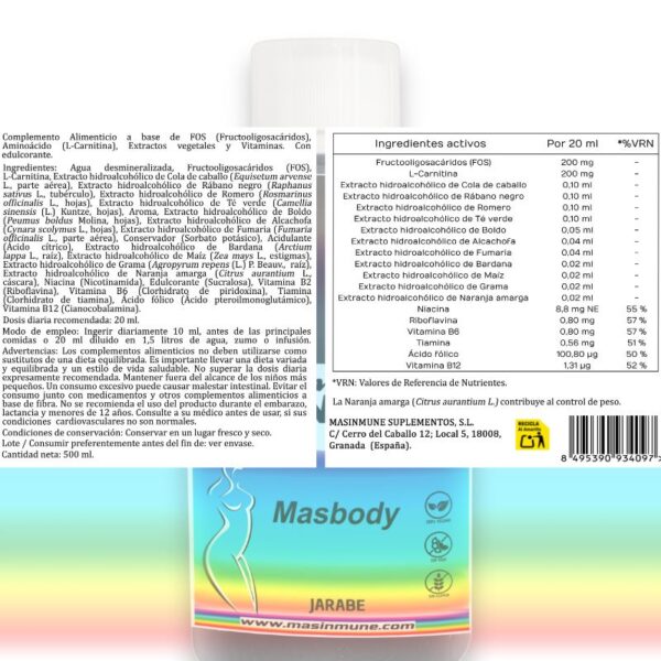 Masbody 500ml para pérdida de peso efectiva y rápida