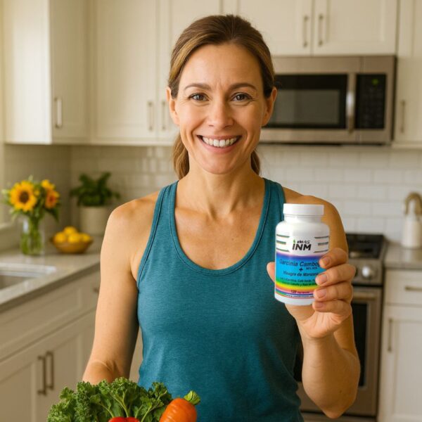 Suplemento detox con Garcinia Cambogia, Vinagre de Manzana, Psyllium y Raíz de Konjac – Ayuda a la saciedad y limpieza del organismo. Masinm