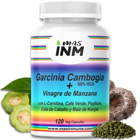 Fórmula completa con Garcinia Cambogia, Psyllium, Vinagre de Manzana y más – Apoya el control de peso y la salud digestiva.