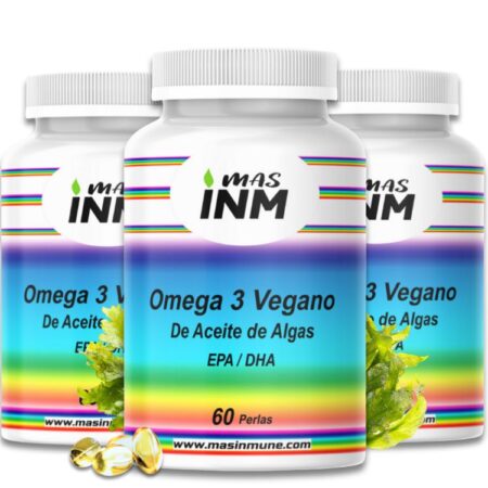 Omega 3 vegano MASINM de aceite de algas con EPA DHA complemento alimenticio 100% vegano