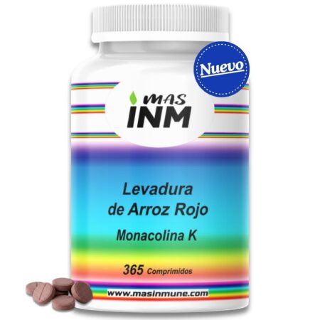 Levadura de arroz rojo Masinmune con monacolina K 365 comprimidos formato XL