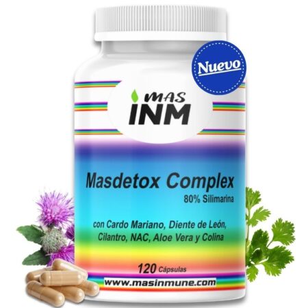 Masdetox Complex Masinmune con silimarina, cardo mariano y NAC para detox y apoyo al hígado