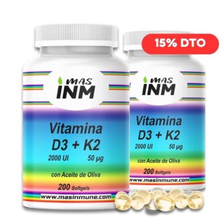 Perlas de Vitamina D3 y K2 – Soporte para huesos fuertes y arterias saludables.