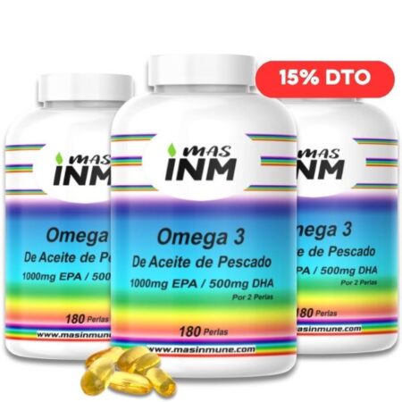 Perlas de Omega 3 con 50% EPA y 25% DHA – Suplemento para la salud del corazón y control del colesterol. Masinm