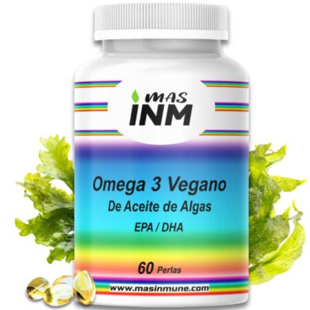 Omega 3 vegano MASINM de aceite de algas con EPA DHA complemento alimenticio 100% vegano