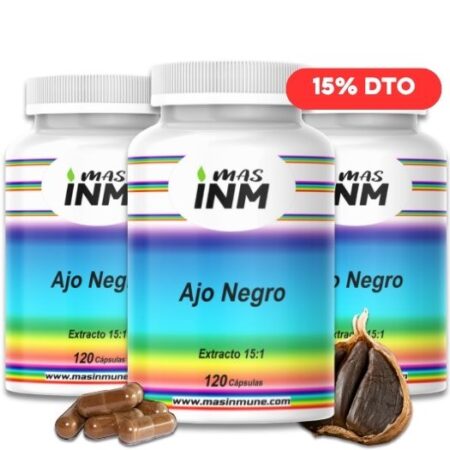 Cápsulas de Ajo Negro 650 mg – Suplemento antioxidante para protección celular y salud óptima