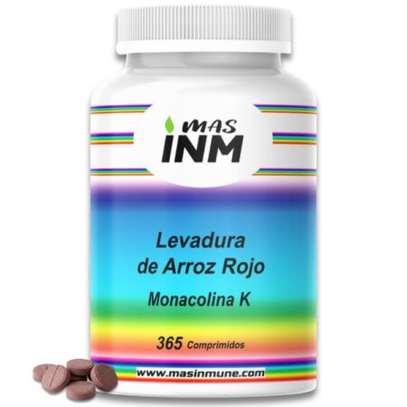 Levadura de arroz rojo Masinmune con monacolina K 365 comprimidos formato XL
